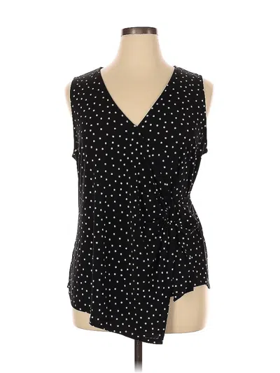 Pre-owned Beacon Apparel Sleeveless Blouse In Black