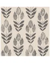 Beacon House Scandinavian Black Block Print Tulip Wallpaper In Black
