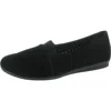 Beacon Lenore Womens Perforated Slip-on Flats In Black