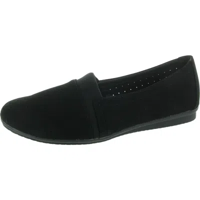Beacon Lenore Womens Perforated Slip-on Flats In Black