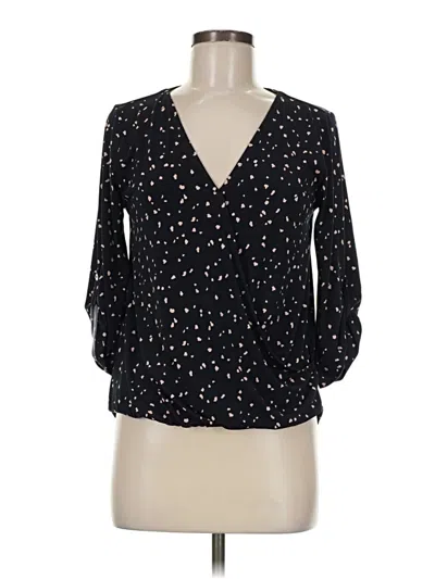Pre-owned Beacon Long Sleeve Blouse In Black