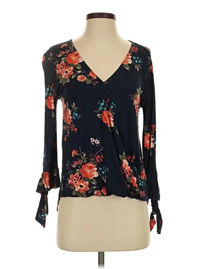 Pre-owned Beacon Long Sleeve Blouse In Black