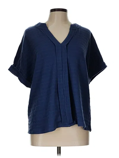 Pre-owned Beacon Poncho In Blue