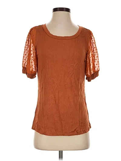 Pre-owned Beacon Short Sleeve T-shirt In Brown
