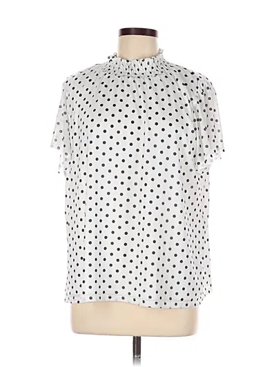 Pre-owned Beacon Short Sleeve Turtleneck In White