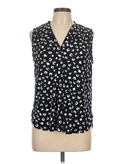 Pre-owned Beacon Sleeveless Blouse In Black