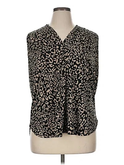 Pre-owned Beacon Sleeveless Blouse In Black