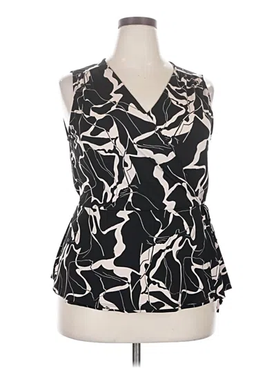 Pre-owned Beacon Sleeveless Blouse In Black