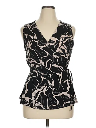 Pre-owned Beacon Sleeveless Blouse In Black