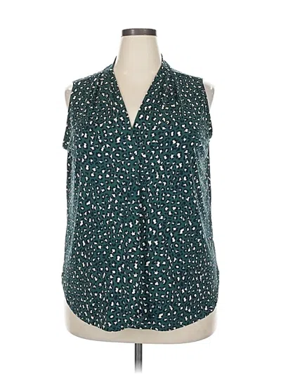 Pre-owned Beacon Sleeveless Blouse In Blue