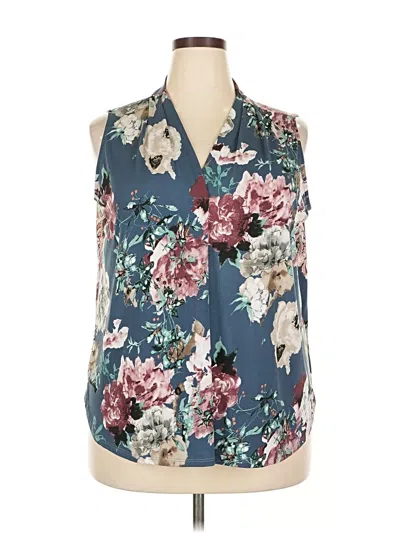 Pre-owned Beacon Sleeveless Blouse In Blue