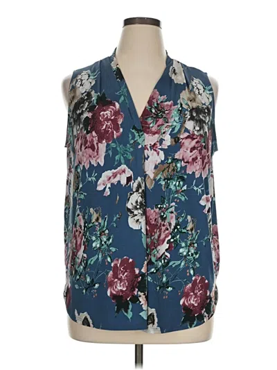 Pre-owned Beacon Sleeveless Blouse In Blue