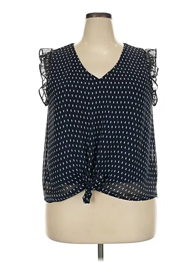 Pre-owned Beacon Sleeveless Blouse In Blue