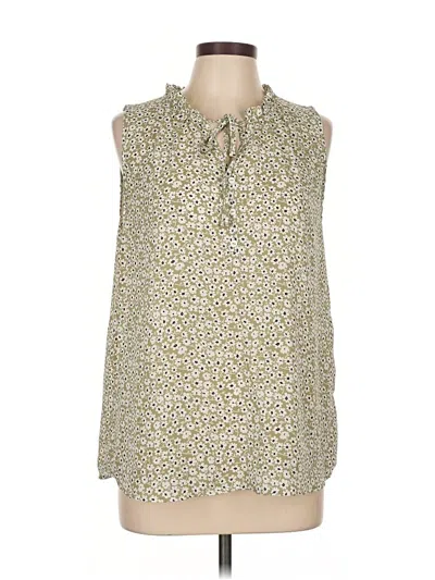 Pre-owned Beacon Sleeveless Blouse In Gold