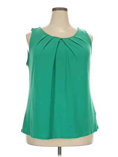 Pre-owned Beacon Sleeveless Blouse In Green