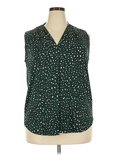 Pre-owned Beacon Sleeveless Blouse In Green