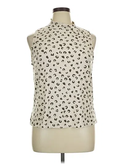 Pre-owned Beacon Sleeveless Blouse In Ivory