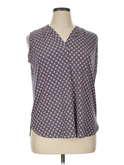 Pre-owned Beacon Sleeveless Blouse In Purple