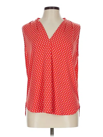 Pre-owned Beacon Sleeveless Blouse In Red