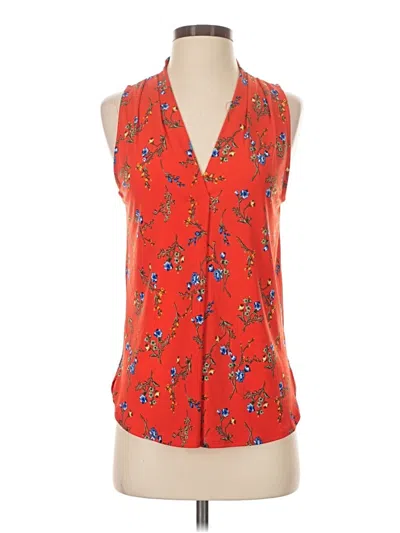 Pre-owned Beacon Sleeveless Blouse In Red
