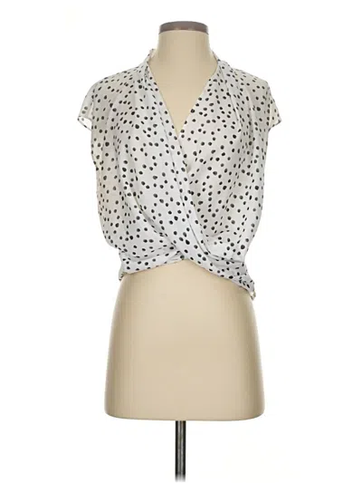 Pre-owned Beacon Sleeveless Blouse In White