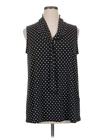Pre-owned Beacon Sleeveless Button Down Shirt In Black