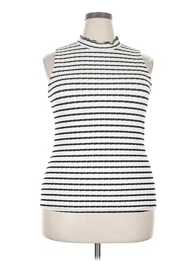 Pre-owned Beacon Sleeveless Top Silver High Neck Tops