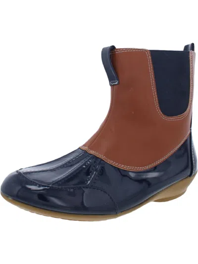 Beacon Splish Splash Womens Water Resistant Pull On Rain Boots In Multi