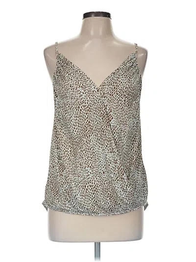 Pre-owned Beacon Tank Top Silver Plunge Neckline Tops