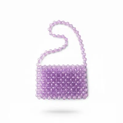 Bead Cult London Women's Purple Bold Beaded Bag · Lilac Lavender