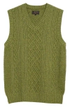 BEAMS ALAN CABLE KNIT SWEATER VEST