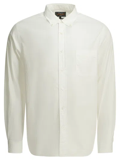 Beams B.d. Color Broad Shirts White