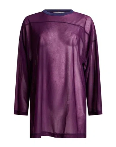 Beams Boy Woman Top Plum Size 2 Polyester In Purple