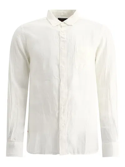 Beams Coolmax Casual Shirt Button Down Collar In White