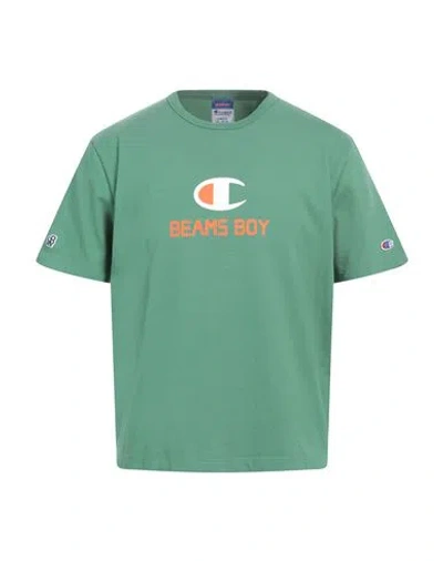 Beams® By Champion® Beams By Champion Man T-shirt Green Size M Cotton
