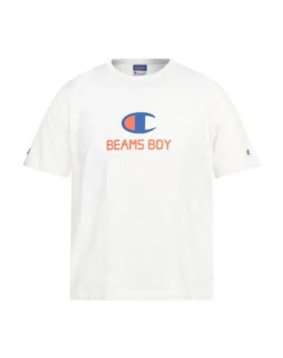 Beams® By Champion® Beams By Champion Man T-shirt White Size M Cotton
