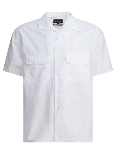 Beams Camp Collar Shirt Shirts White