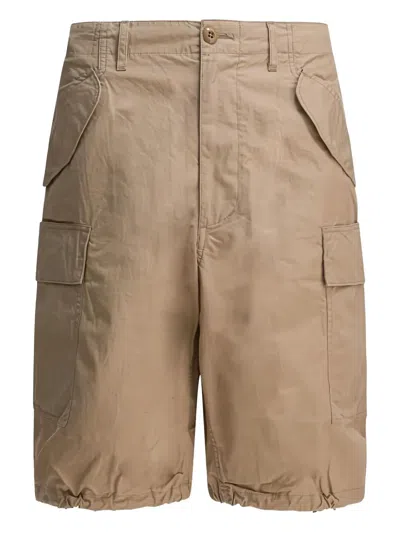 BEAMS CARGO-POCKET COTTON SHORTS