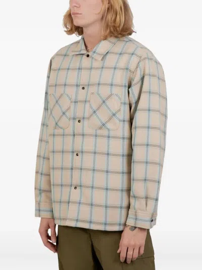 Beams Checked Shirt In Neutral