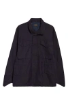 Beams Cotton & Nylon Field Jacket In Blue