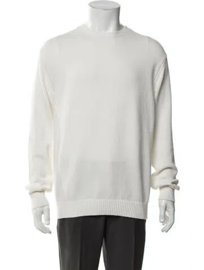 Pre-owned Beams Crew Neck Long Sleeve Pullover W/ Tags In Neutrals/white