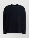 Beams Crew Neck Sweatshirt With Ribbed Cuffs And Hem In Blue