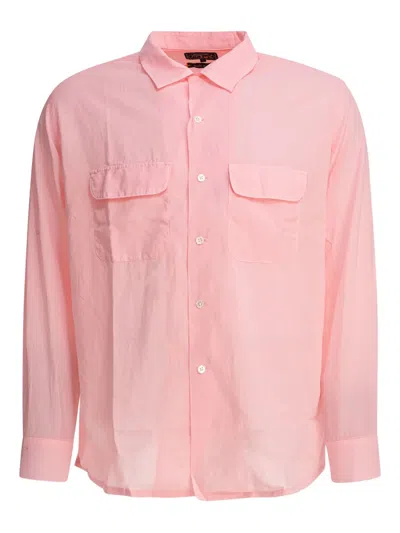 Beams Camp Collar Shirt Shirts Green In Multi