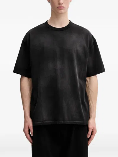 Beams Faded-effect T-shirt In Black