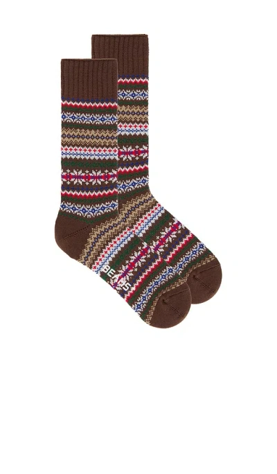 BEAMS FAIR ISLE SOCKS