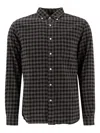 Beams Gray B.d. Gingham Check Shaggy Shirt In Multi