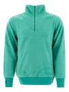 Beams Plus High Collar Half-zip Knitwear In Green