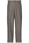 BEAMS IVY TROUSERS WIDE LINEN PLAID