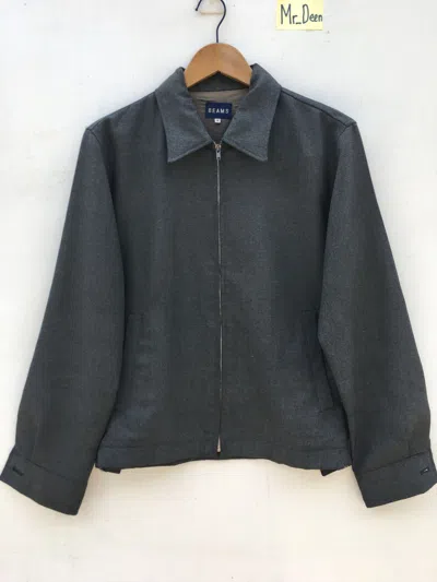 Pre-owned Beams Japan Grey Zipper Jacket Daily Wear