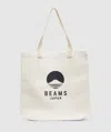 Beams Japan X Evergreen Works Tote Bag In White�black
